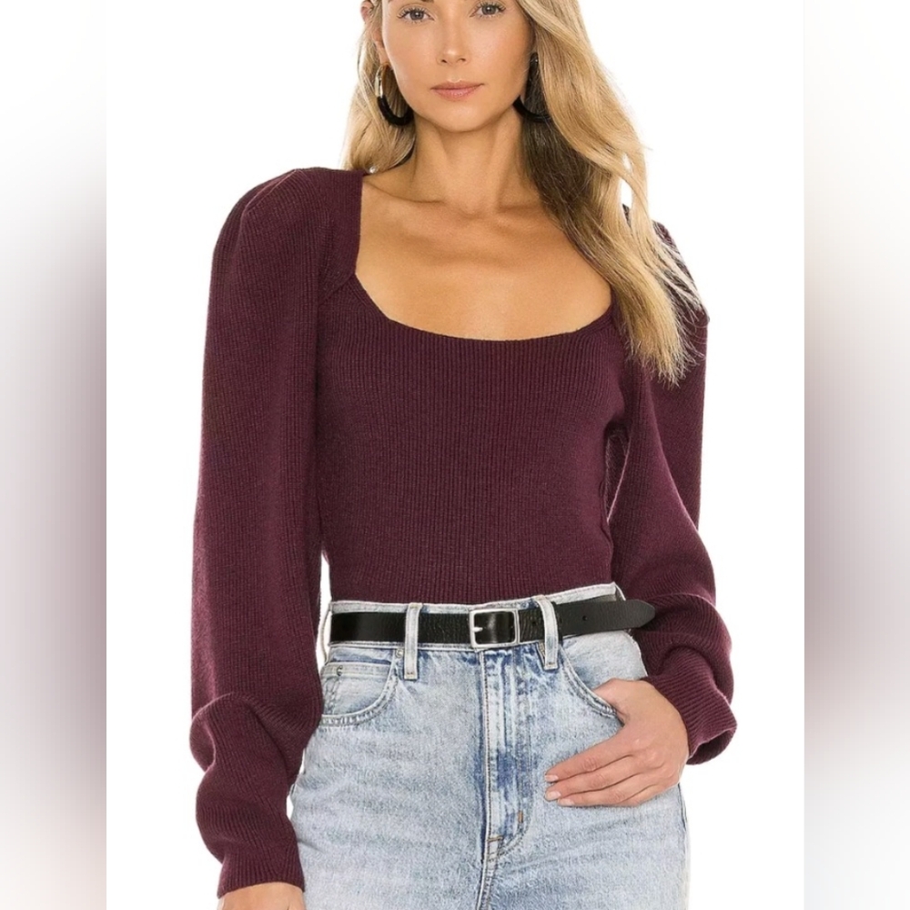 Free People Black Saffron Sweater - S